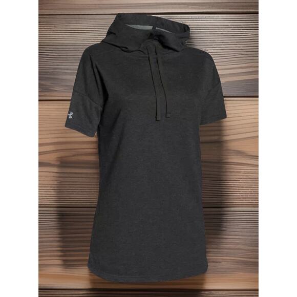 Under Armour ColdGear Womens Size Medium Short Sleeve Hoodie New Fast Ship - Picture 1 of 10